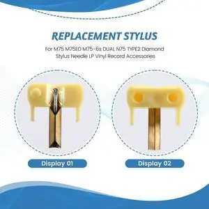 3X For Shure M75 M75ED M75-6S DUAL N75 TYPE2 Diamond Stylus Needle LP Vinyl Record Accessories 3X For Shure M75 M75ED M75-6S DUAL N75 TYPE2 Diamond Stylus Needle LP Vinyl Record Accessories