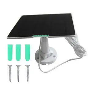 Solar Panel For Ring Doorbell 5W Solar For Ring Doorbell 3/3+/4, Plus Video Doorbell With Adjustable Wall Mount Solar Panel For Ring Doorbell 5W Solar For Ring Doorbell 3/3+/4, Plus Video Doorbell With Adjustable Wall Mount
