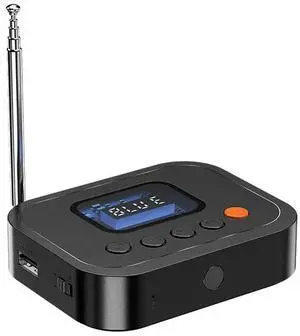 2In1 Bluetooth 6.0 Audio Receiver FM Radio 3.5Mm AUX/USB/U Disk Bluetooth Adapter With LCD Display For Speaker TV PC 2In1 Bluetooth 6.0 Audio Receiver FM Radio 3.5Mm AUX/USB/U Disk Bluetooth Adapter With LCD Display For Speaker TV PC