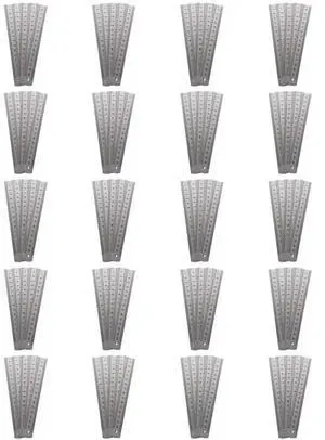 100 Pcs Dual Side Marked 15Cm 6 Inch Stainless Steel Straight Ruler 100 Pcs Dual Side Marked 15Cm 6 Inch Stainless Steel Straight Ruler