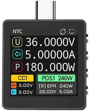 K2 Voltage And Current Meter PD 3.1 Fast Charge Protocol Auto-Detection 28VEPR Color Screen 140W Mobile Phone K2 Voltage And Current Meter PD 3.1 Fast Charge Protocol Auto-Detection 28VEPR Color Screen 140W Mobile Phone