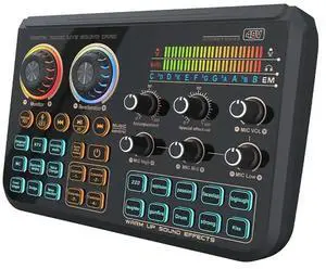 T600 Sound Card 48V Audio Interface Mixer For Karaoke,Recording Live Streaming Voice Changer On PC T600 Sound Card 48V Audio Interface Mixer For Karaoke,Recording Live Streaming Voice Changer On PC