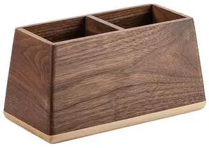 Wooden Desktop Makeup Brush Box Dressing Table Finishing Box Wood Pen Holder Wooden Desktop Makeup Brush Box Dressing Table Finishing Box Wood Pen Holder