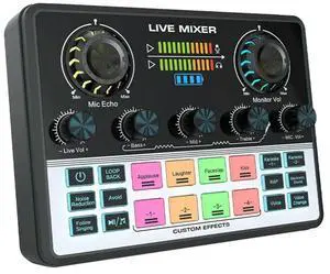 V9 Live Streaming Mobile Sound Card For Recording Microphone, For Singing, Karaoke Equipment V9 Live Streaming Mobile Sound Card For Recording Microphone, For Singing, Karaoke Equipment