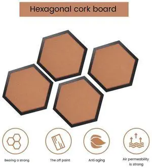 4 Packs Cork Board Pin Board, Cork Boards For Walls With Frame, Decorative Black Bulletin Board For Office, School 4 Packs Cork Board Pin Board, Cork Boards For Walls With Frame, Decorative Black Bulletin Board For Office, School