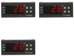 3X Stc-8080A Digital Refrigerator Defrosting Alarming Temperature Controller Plastic Thermostat Controller 3X Stc-8080A Digital Refrigerator Defrosting Alarming Temperature Controller Plastic Thermostat Controller