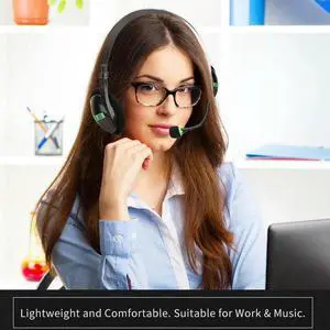 3.5MM Audio Headset Computer Headsets with 270 Degree Boom Mic Suitable for Desktop Computers 3.5MM Audio Headset Computer Headsets with 270 Degree Boom Mic Suitable for Desktop Computers
