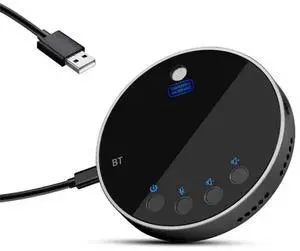 Bluetooth Speakerphone 360° Voice Coverage Conference With Integrated Mic For Home Office Use, Voice Enhancement Bluetooth Speakerphone 360° Voice Coverage Conference With Integrated Mic For Home Office Use, Voice Enhancement