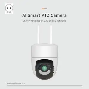Tuya Camera for Outdoor 2.4G/5G HD 4MP Rotatable Surveillance Camera Video Night Vision US Plug Tuya Camera for Outdoor 2.4G/5G HD 4MP Rotatable Surveillance Camera Video Night Vision US Plug
