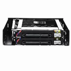 2.5 Inch Floppy Disk Drive Tray 2-Bay Disk Drive SATA for HDD/SSD Hard Disk Enclosure Extraction Box 2.5 Inch Floppy Disk Drive Tray 2-Bay Disk Drive SATA for HDD/SSD Hard Disk Enclosure Extraction Box