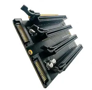 PCIe X16 to X4x4x4x4 Expansion Card PCI-E 3.0 X16 1 to 4 Gen3 Expansion Card Adapter Card Split Card SATA Power Port PCIe X16 to X4x4x4x4 Expansion Card PCI-E 3.0 X16 1 to 4 Gen3 Expansion Card Adapter Card Split Card SATA Power Port