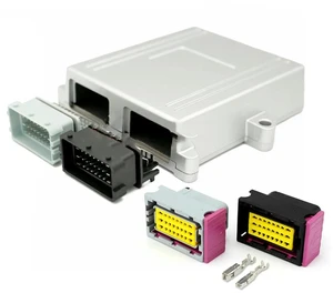 Car 48 Pin ECU Shell Aluminum Enclosure Box 1 Set With Auto Connector On Board Controller Panel Circuit Board Socket Car 48 Pin ECU Shell Aluminum Enclosure Box 1 Set With Auto Connector On Board Controller Panel Circuit Board Socket