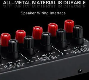 Passive 1 in-4 OUT Audio Amplifier / Speaker Signal Splitter Box Distributor Audio Switcher Passive 1 in-4 OUT Audio Amplifier / Speaker Signal Splitter Box Distributor Audio Switcher