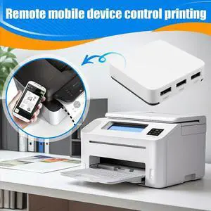 Wired Print Server Connects 3 USB Printers At the Same Time Sharer Standard 100M Network for /BT4.0 EU PLUG Wired Print Server Connects 3 USB Printers At the Same Time Sharer Standard 100M Network for /BT4.0 EU PLUG