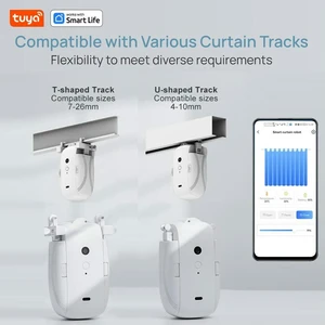 Tuya Curtain Motor for T U Track Tuya Automatic Open Electric Curtain Robot APP Voice Control Tuya Curtain Motor for T U Track Tuya Automatic Open Electric Curtain Robot APP Voice Control
