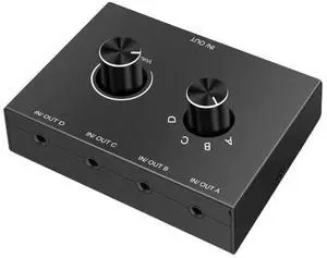 3.5 AUX Headphone Switcher Audio Signal 4 In 1 Out Four In One Out Stereo 3.5 Switcher 2 to 1 3.5 AUX Headphone Switcher Audio Signal 4 In 1 Out Four In One Out Stereo 3.5 Switcher 2 to 1