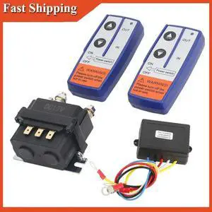 Winch Relay With Controller 12V 250A Winch Relay Kit With Remote Controller Relay Contactor Switch For Industrial Car Winch Relay With Controller 12V 250A Winch Relay Kit With Remote Controller Relay Contactor Switch For Industrial Car