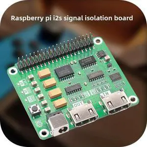 Raspberry Pi I2S Signal Isolation Expansion Board DAC Decoder HDMI to I2S AK4493 ES9038 Raspberry Pi I2S Signal Isolation Expansion Board DAC Decoder HDMI to I2S AK4493 ES9038