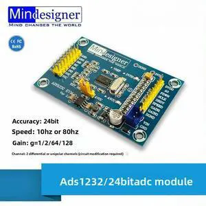 ADS1232 Module 24-bit ADC Module, High-precision Analog-to-digital Conversion Module ADS1232IPW ADS1232 Module 24-bit ADC Module, High-precision Analog-to-digital Conversion Module ADS1232IPW