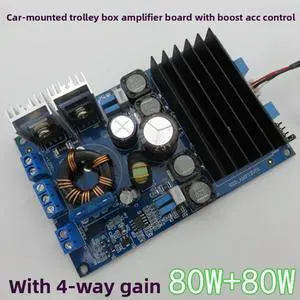 Car-Mounted Square Dance Trolley Case High-Power Digital Amplifier Board 2x80W Battery-Powered with Boost Car-Mounted Square Dance Trolley Case High-Power Digital Amplifier Board 2x80W Battery-Powered with Boost