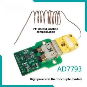 AD7793 High Precision K Thermocouple Temperature Measurement Acquisition Module PT100 Cold Junction Compensation AD7793 High Precision K Thermocouple Temperature Measurement Acquisition Module PT100 Cold Junction Compensation