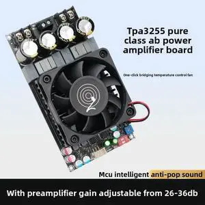 3002 Pure Post-stage Digital Power Amplifier Board High Power 300WX2 Bridge Single Channel 600W Stereo TPA3255 3002 Pure Post-stage Digital Power Amplifier Board High Power 300WX2 Bridge Single Channel 600W Stereo TPA3255