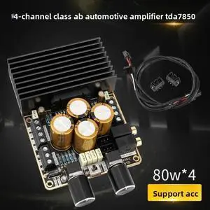7850 Amplifier Board 4-Channel ACC Connected Car Grade AB Class Amplifier Module DIY Stereo 4*80W Car Audio 7850 Amplifier Board 4-Channel ACC Connected Car Grade AB Class Amplifier Module DIY Stereo 4*80W Car Audio