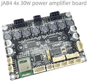 (1 piece) JAB4-4 4 X 30W ATT CLASS D AUDIO AMPLIFIER BOARD W ADAU1701 DSP & BT VER5.0 FOR AUDIO 4.0/2.1/2.0 SYSTEM (1 piece) JAB4-4 4 X 30W ATT CLASS D AUDIO AMPLIFIER BOARD W ADAU1701 DSP & BT VER5.0 FOR AUDIO 4.0/2.1/2.0 SYSTEM