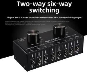 LinePup 6-in 2-out Audio Source Signal Selector Switcher Headphone Speaker Switcher Bidirectional Switch 2-in 6-out Lossless LinePup 6-in 2-out Audio Source Signal Selector Switcher Headphone Speaker Switcher Bidirectional Switch 2-in 6-out Lossless