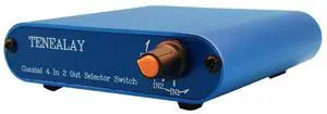 Tianlai 4-in 2-out Passive Lossless HiFi Multi-channel Coaxial Audio Source Switcher Signal Selector Tianlai 4-in 2-out Passive Lossless HiFi Multi-channel Coaxial Audio Source Switcher Signal Selector