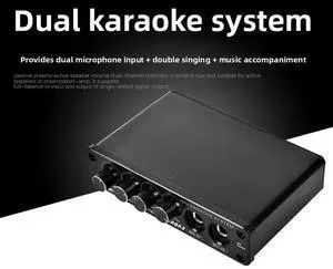 Line Audio Mixer Dual Microphone Reverberation Device Karaoke Mixer Mini Dual-Channel Karaoke Mixer Line Audio Mixer Dual Microphone Reverberation Device Karaoke Mixer Mini Dual-Channel Karaoke Mixer
