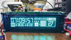 Nvarcher 6.1 Inch 256x50 VFD Phosphor Screen Graphic Dot Matrix Display Module Supports STM32 Development Nvarcher 6.1 Inch 256x50 VFD Phosphor Screen Graphic Dot Matrix Display Module Supports STM32 Development