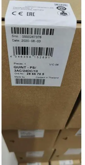 1Pcs 2866705 QUINT-PS/3AC/24DC/10 QUINT POWER 24VDC/10A Switching Power Supply 1Pcs 2866705 QUINT-PS/3AC/24DC/10 QUINT POWER 24VDC/10A Switching Power Supply