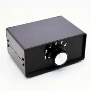 Analog Audio Signal Switcher 6 In 1 Out 6 Groups RCA 2 Channel Input Free Switch Output Analog Audio Signal Switcher 6 In 1 Out 6 Groups RCA 2 Channel Input Free Switch Output