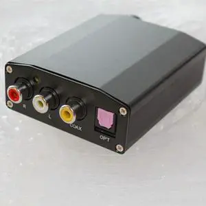 High-Fidelity Digital Optical Coaxial Audio Converter to Analog TV Dual RCA SPDIF to 3.5mm Stereo High-Fidelity Digital Optical Coaxial Audio Converter to Analog TV Dual RCA SPDIF to 3.5mm Stereo