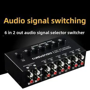 6 In 2 Out Audio Signal Selection Switcher Audio Switcher Source Switcher 2 Out Synchronous Output RCA 6 In 2 Out Audio Signal Selection Switcher Audio Switcher Source Switcher 2 Out Synchronous Output RCA