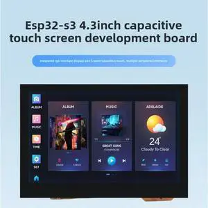 ESP32-S3 Development Board with 4.3inch Capacitive Touch Display Supports Bluetooth LVGL/HMI Development ESP32-S3 Development Board with 4.3inch Capacitive Touch Display Supports Bluetooth LVGL/HMI Development