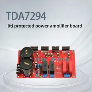 TDA7294 Dual Channel Audiophile Grade Luxury Amplifier Board with BTL Speaker Protection High Power HIFI Audio Board TDA7294 Dual Channel Audiophile Grade Luxury Amplifier Board with BTL Speaker Protection High Power HIFI Audio Board