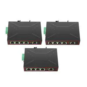 3X 5 Ports 100M Industrial Network Switch RJ45 Hub Internet Splitter Switch Plug And Play DIN Rail Type Enhance Switch 3X 5 Ports 100M Industrial Network Switch RJ45 Hub Internet Splitter Switch Plug And Play DIN Rail Type Enhance Switch