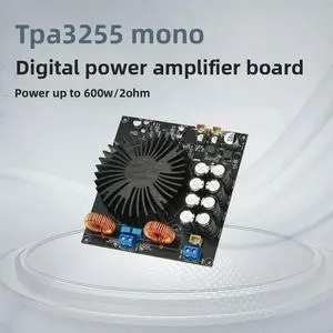 TPA3255 High Power Mono Digital HiFi Amplifier Board Class D Audiophile High Fidelity Amplifier 600W TPA3255 High Power Mono Digital HiFi Amplifier Board Class D Audiophile High Fidelity Amplifier 600W