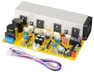 Chip 1943/5200 300W Dual Channel High Power Amplifier Board with Heat Sink and Wiring Included Chip 1943/5200 300W Dual Channel High Power Amplifier Board with Heat Sink and Wiring Included