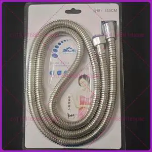 Stainless steel explosion-proof shower hose universal 1.5m encryption thickened, water heater nozzle accessories Stainless steel explosion-proof shower hose universal 1.5m encryption thickened, water heater nozzle accessories