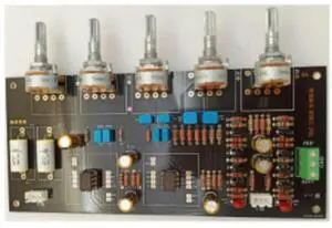 Hi-fi grade high/mid/low left/right channel balanced three-bandtonepreampwithtbcsolderpadsand double-sided immersion gold finish Hi-fi grade high/mid/low left/right channel balanced three-bandtonepreampwithtbcsolderpadsand double-sided immersion gold finish