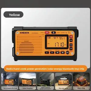 D608WB Hand Crank Power Generation Outdoor Combat Readiness Emergency Multi-Function Radio Solar Flashlight D608WB Hand Crank Power Generation Outdoor Combat Readiness Emergency Multi-Function Radio Solar Flashlight