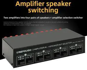 2 Input 4 Output Passive Amplifier Speaker Selector Switcher Speaker Switch Distributor Partition Comparator Lossless 2 Input 4 Output Passive Amplifier Speaker Selector Switcher Speaker Switch Distributor Partition Comparator Lossless