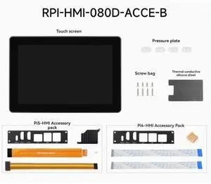 8 Inch Industrial HMI Touch Display Screen With 5MP Front Camera For Raspberry Pi 5- 1280X800 Resolution 8 Inch Industrial HMI Touch Display Screen With 5MP Front Camera For Raspberry Pi 5- 1280X800 Resolution