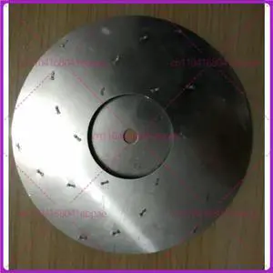 125mm diameter Vacuum Cleaner Parts flat aluminum impeller for motor fan blade thickness 7mm 125mm diameter Vacuum Cleaner Parts flat aluminum impeller for motor fan blade thickness 7mm