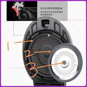 For cuckoo Electric rice cooker accessories, sealing ring, leather plug, cleaning cover ring 3-piece set HV0660SR For cuckoo Electric rice cooker accessories, sealing ring, leather plug, cleaning cover ring 3-piece set HV0660SR