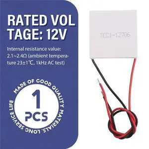 Tec1-12706 Thermoelectric Cooler Peltier 40x40mm 12v Semiconductor Refrigeration Qcmax 60-72w Refrigeration Piece Tec1-12706 Thermoelectric Cooler Peltier 40x40mm 12v Semiconductor Refrigeration Qcmax 60-72w Refrigeration Piece