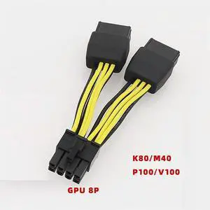 Dual 8Pin to 8Pin Power Cable Graphics Card Power Cord Cable for K80/M40/P100/V1 GPU 10cm A Dual 8Pin to 8Pin Power Cable Graphics Card Power Cord Cable for K80/M40/P100/V1 GPU 10cm A